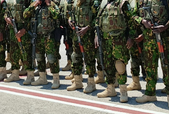 File Image of Kenyan police officers in Haiti.